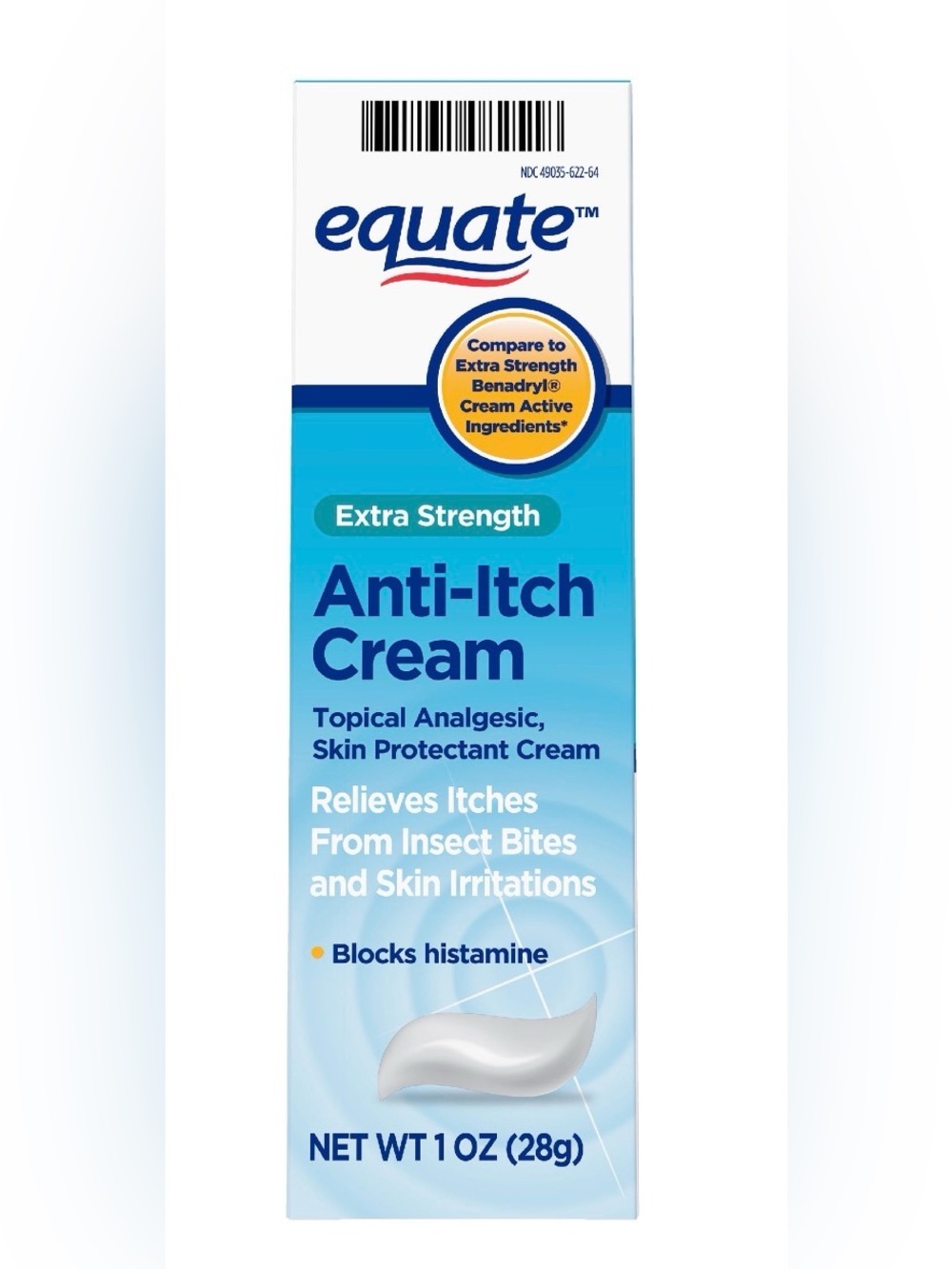 💜 Compared to Benadryl - Extra Strength Anti-Itch Cream Equate